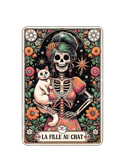 La fille au chat - Coton Ouaté Unisexe