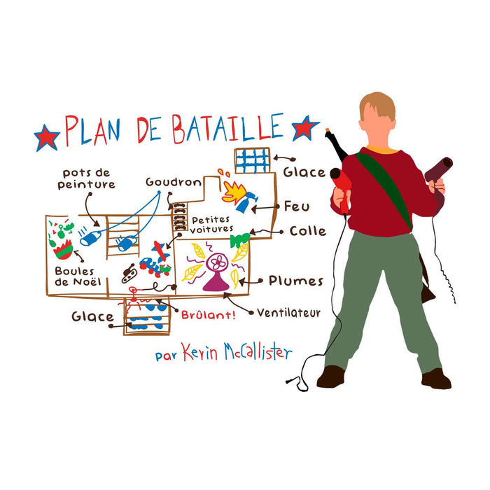 Maman j'ai raté l'avion, Plan de battaille Noël - Coton Ouaté Unisexe
