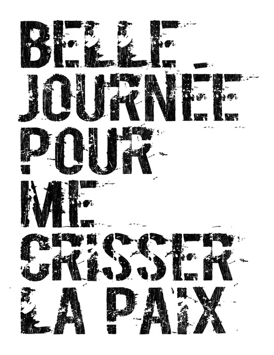 Belle journée pour me crisser la paix - Camisole - FEMME
