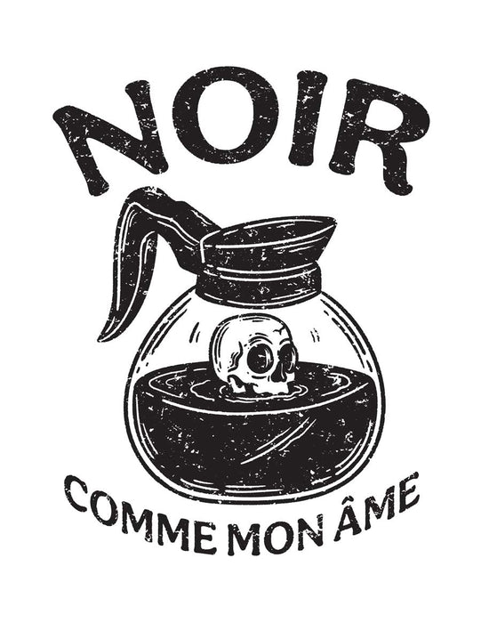 Noir comme mon âme - Coton Ouaté Unisexe