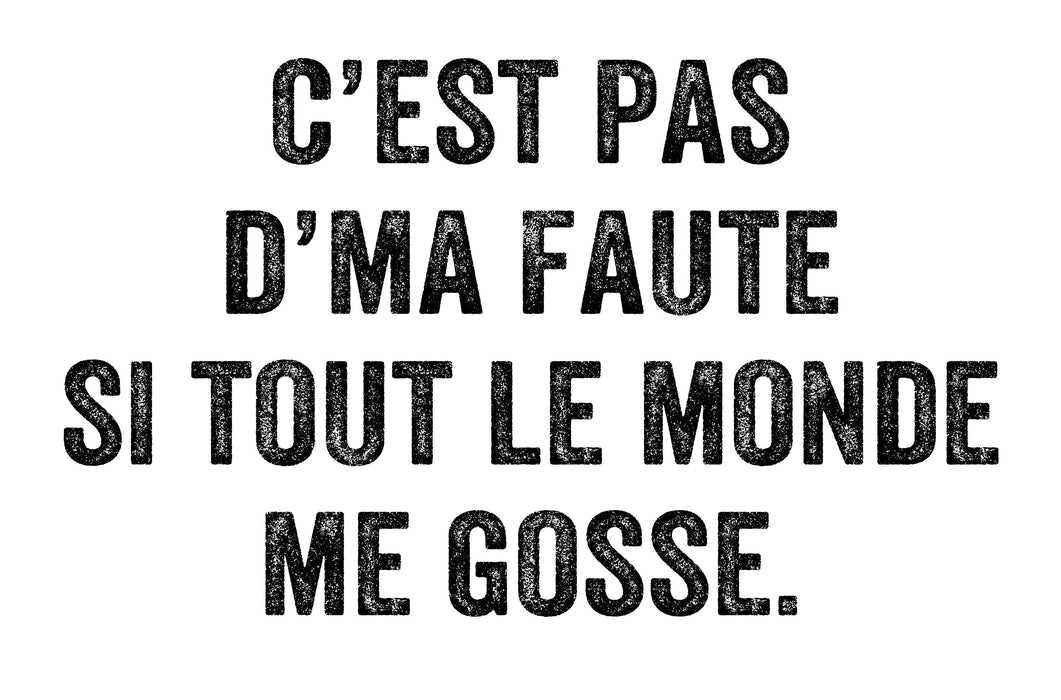 C'est pas d'ma faute si tout le monde me gosse - T-Shirt