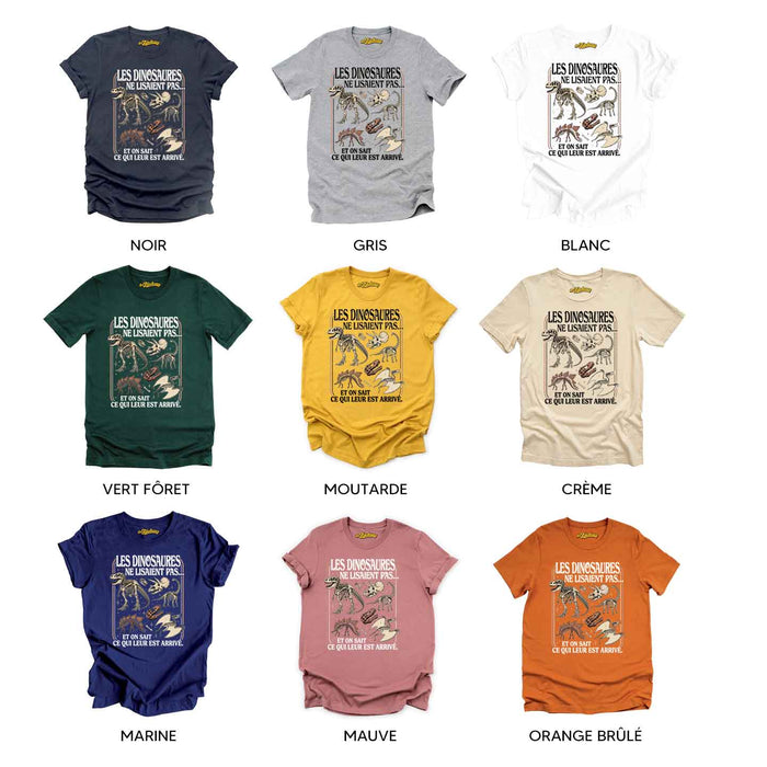 Les Dinosaures ne lisaient pas - T-Shirt