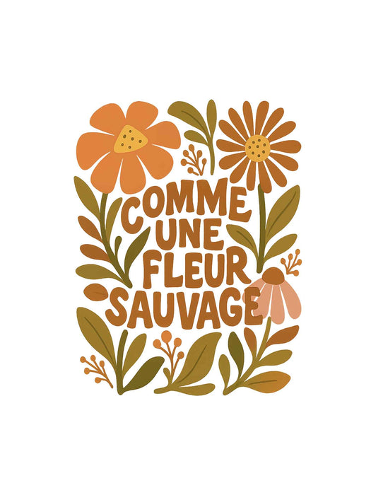 Comme une Fleur Sauvage - Coton Ouaté Unisexe