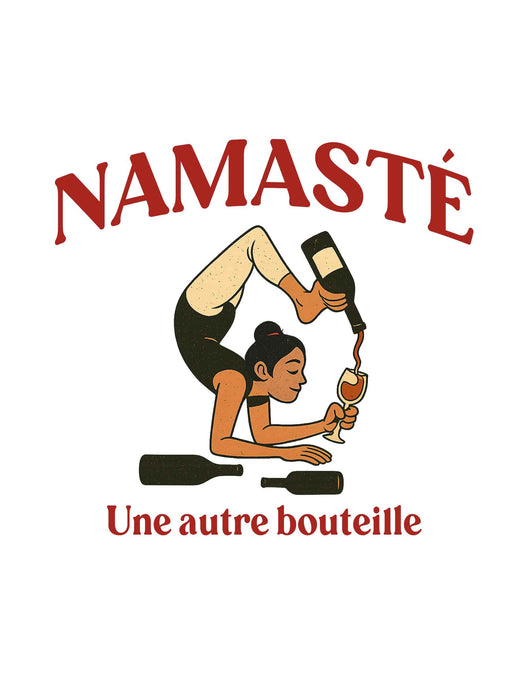 NAMASTÉ une autre bouteille - Coton Ouaté Unisexe