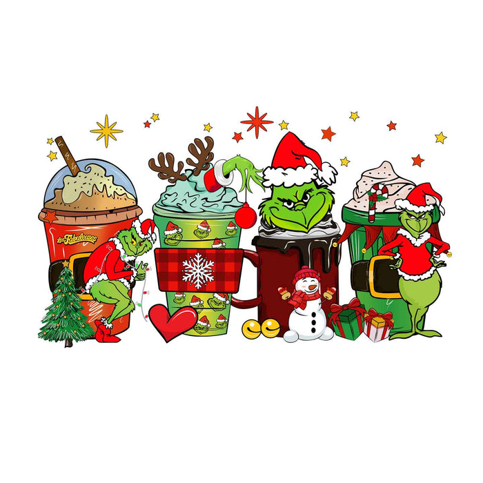 Le Grincheux de Noël Latte - Coton Ouaté Unisexe