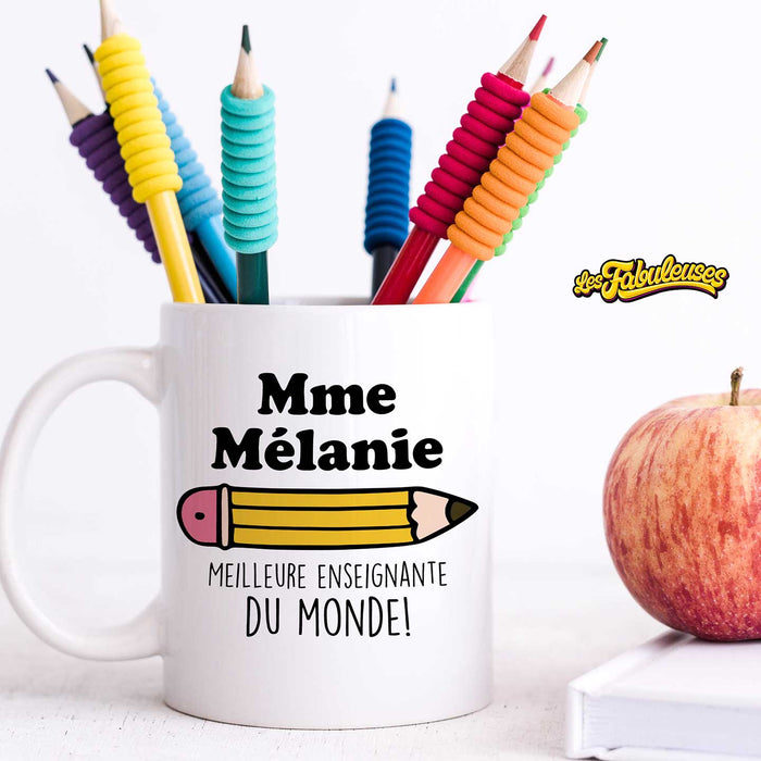 Tasse - Meilleure enseignante du monde ! Personnalisable