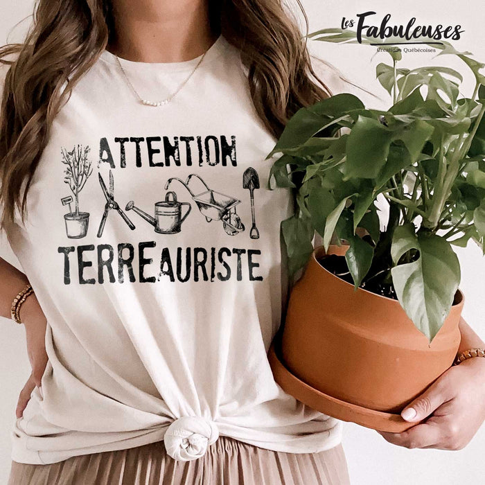 ATTENTION Terreauriste - T-Shirt
