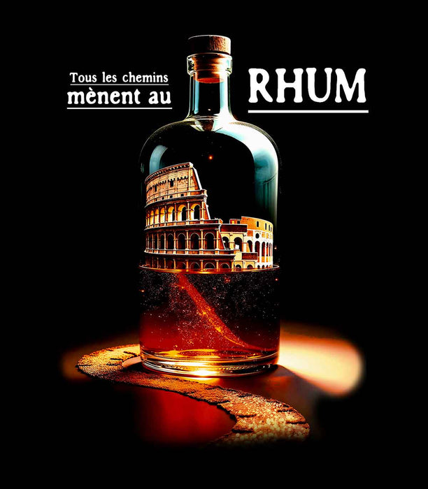 Tous les chemins mènent au RHUM - Coton Ouaté Unisexe