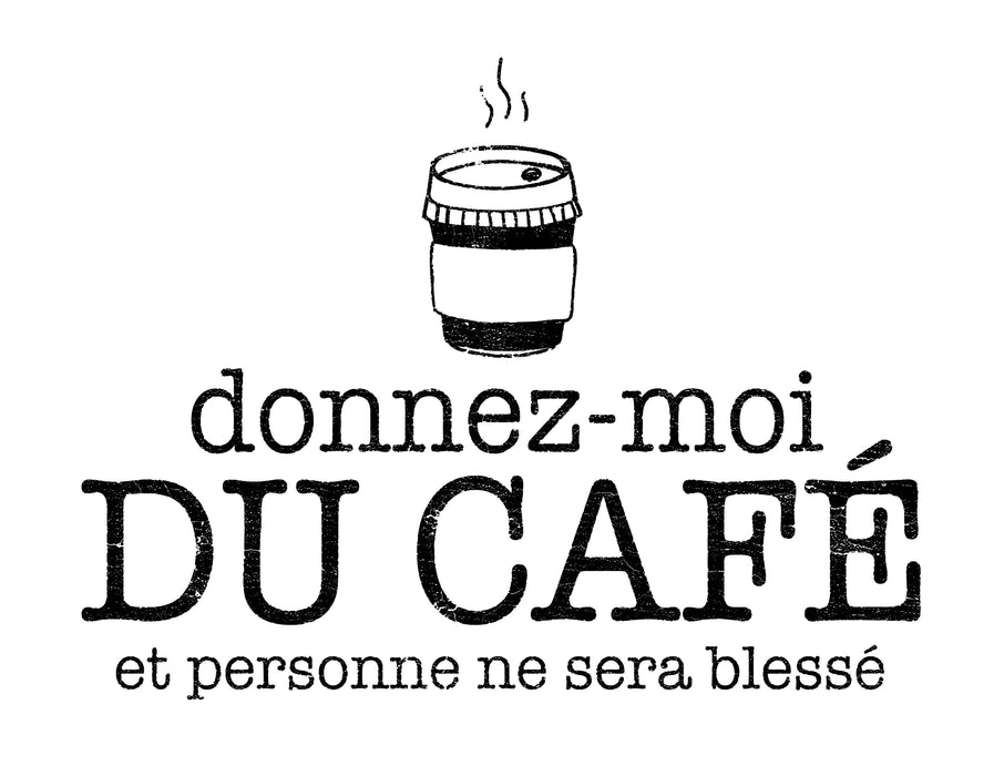 Donnez-moi du café et personne ne sera blessé - T-Shirt